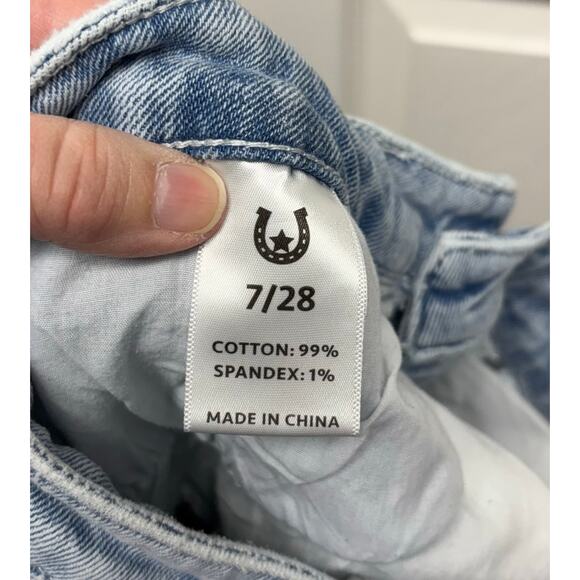 Austin Landing Jeans, Star Butt, Flared, Light Wash, Women's Size Junior 7 - Picture 5 of 6